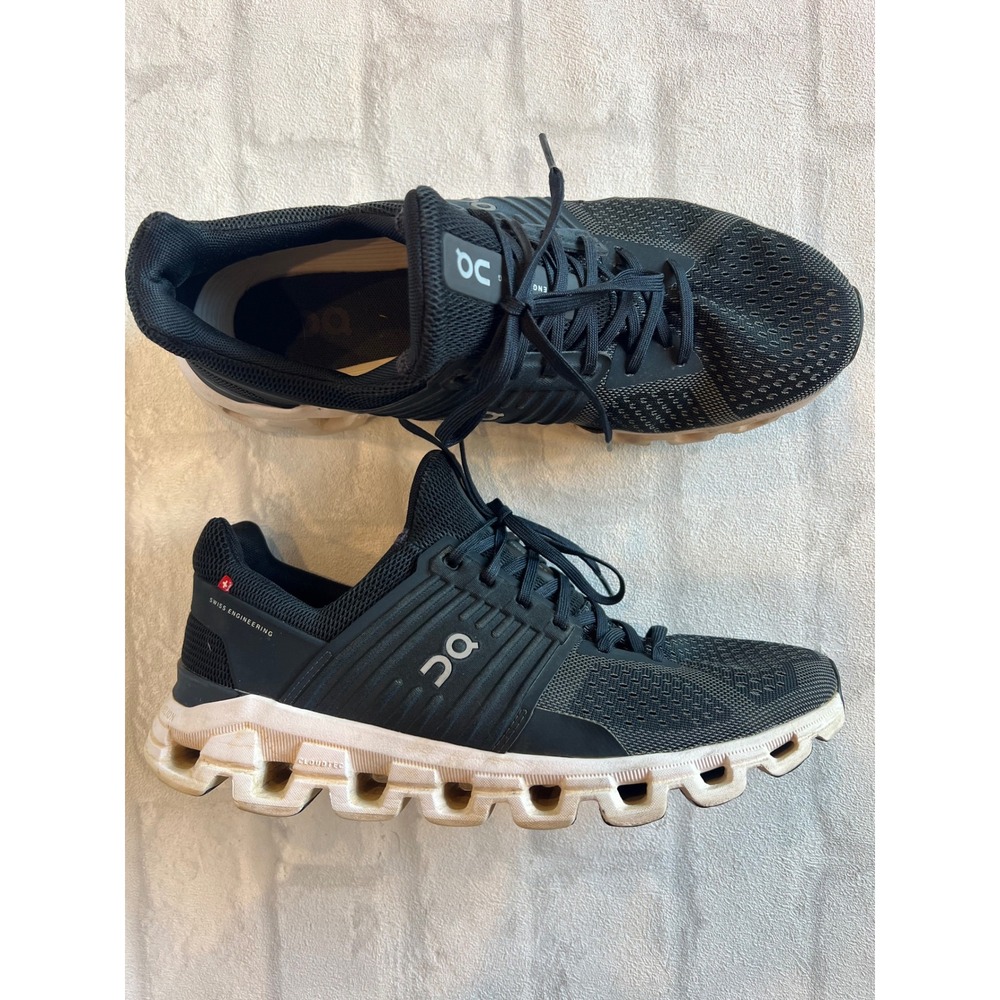 On Cloudswift Mens Running Shoes Black Rock Sneakers US 9.5 gorpcore